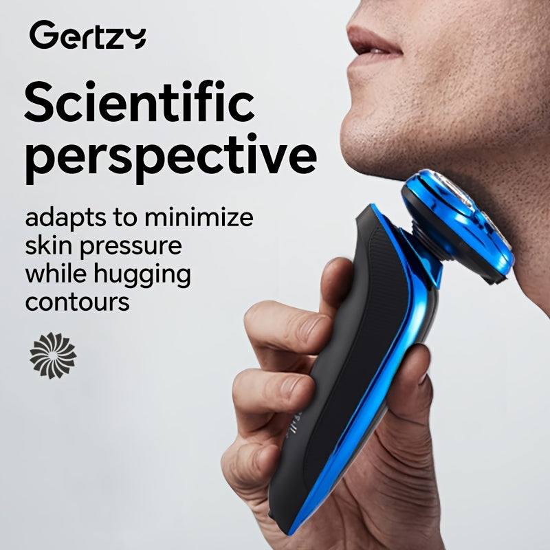 Мужская электробритва 5-в-1 перезаряжаемая водонепроницаемая бритва с триммером для носа и бакенбардов