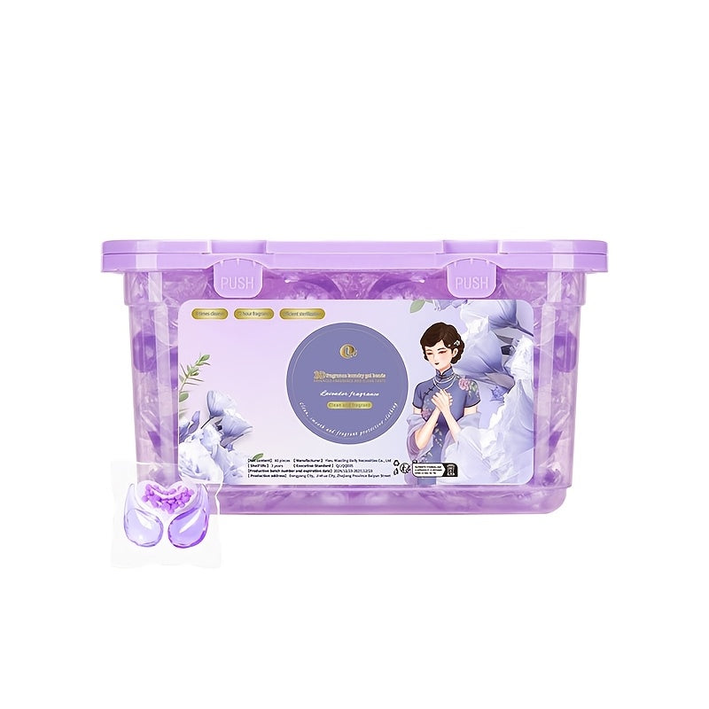 Pods de detergente para ropa de 80 unidades, 3 en 1, limpieza profunda, con fragancia, ingredientes naturales