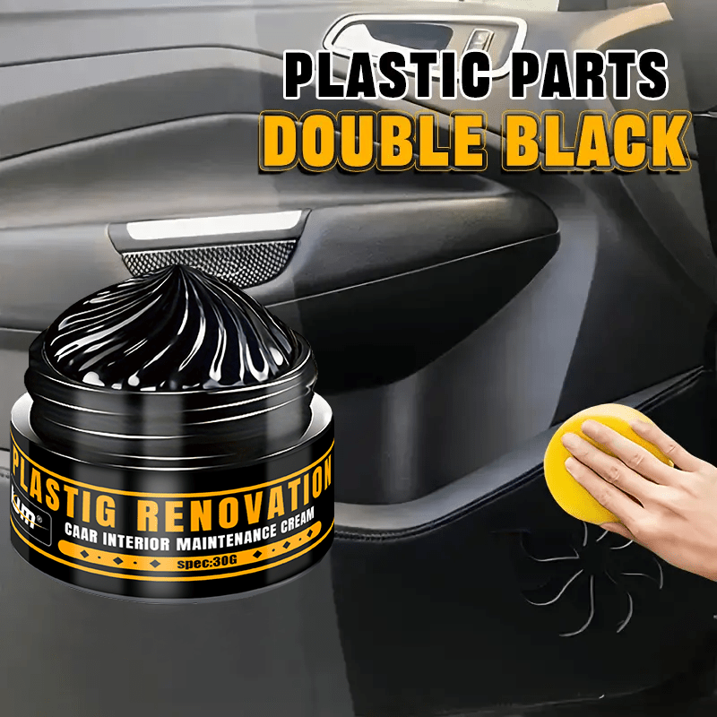 Black Plastic Repair Cream for Car Interior and Exterior Scratch Restoration