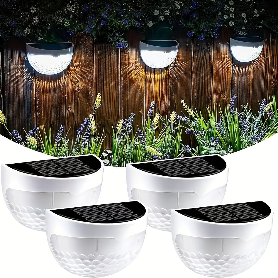 6pcs Luces solares de cerca para exteriores luz cálida blanca camino jardín patio iluminación