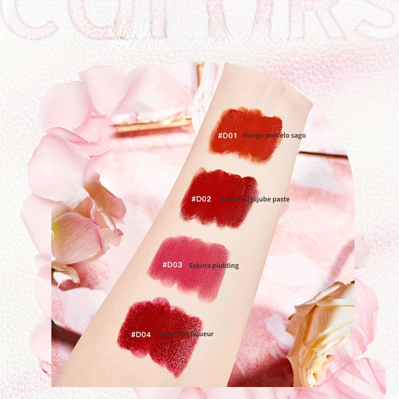 Women Long Lasting Moisturizing Lipstick in 4 Colors for Valentine's Day