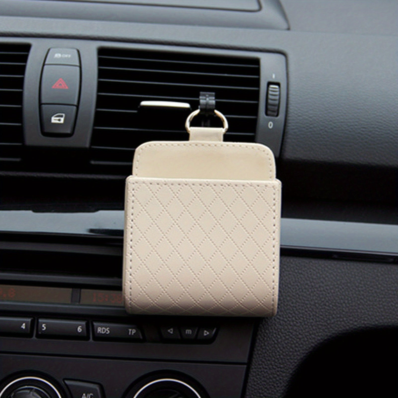 Car Air Conditioner Vent Organizer Bags with Phone Holder Lightweight Multi-Functional
