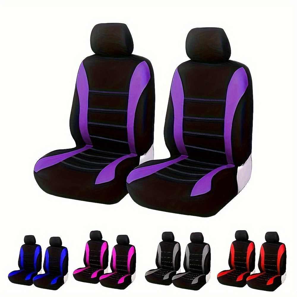Front Seat Car Seat Covers Set, Universal Fit, Cloth Material