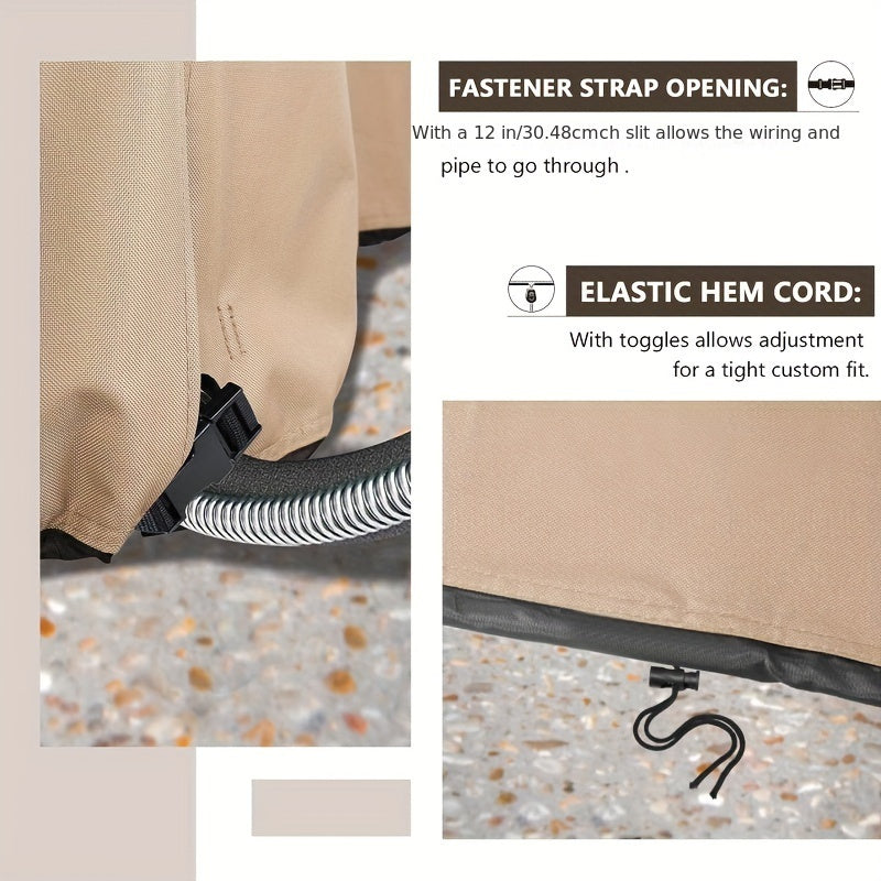 Waterproof 400D Square Air Conditioner Cover Fits Up to 30x30x32 Inches