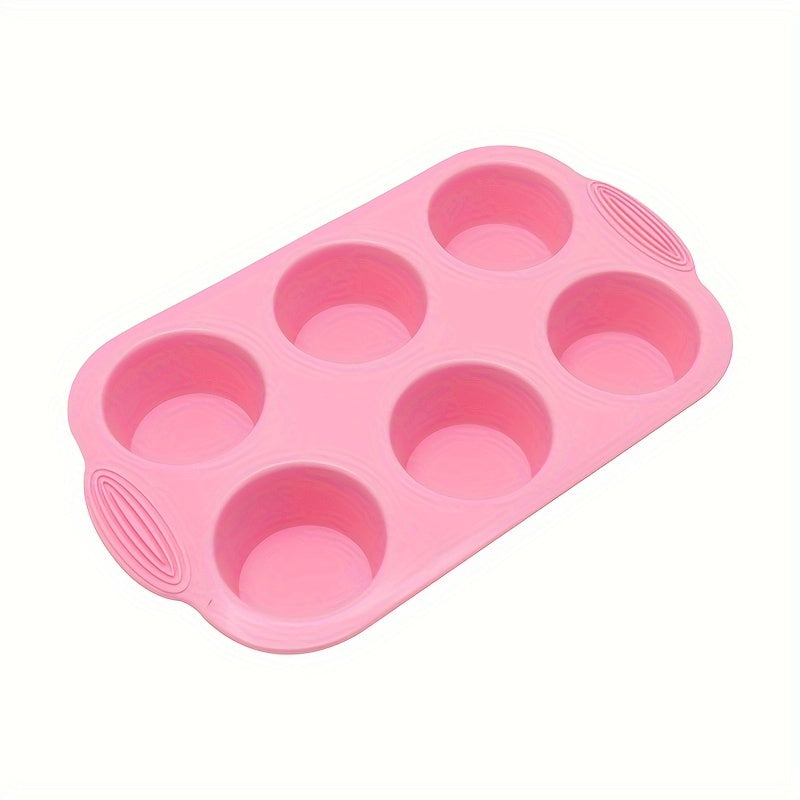 Non-Stick Silicone Muffin Pan 6/12 Cavities Food Grade Cupcake Mold Brownie Baking Pan