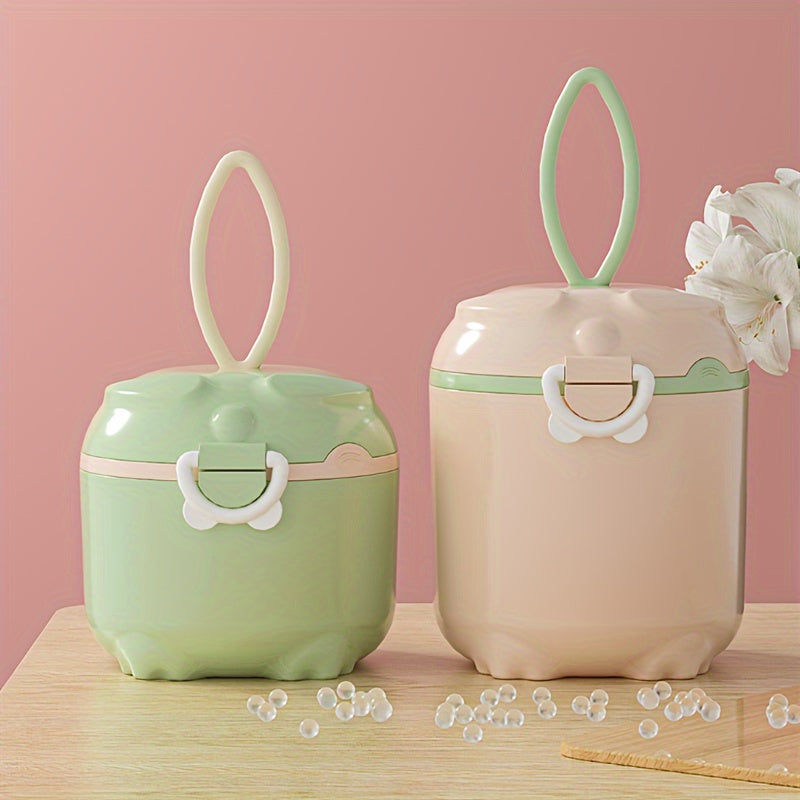 Food Storage Container Reusable PP Material Spill-Proof Green Apricot 2L