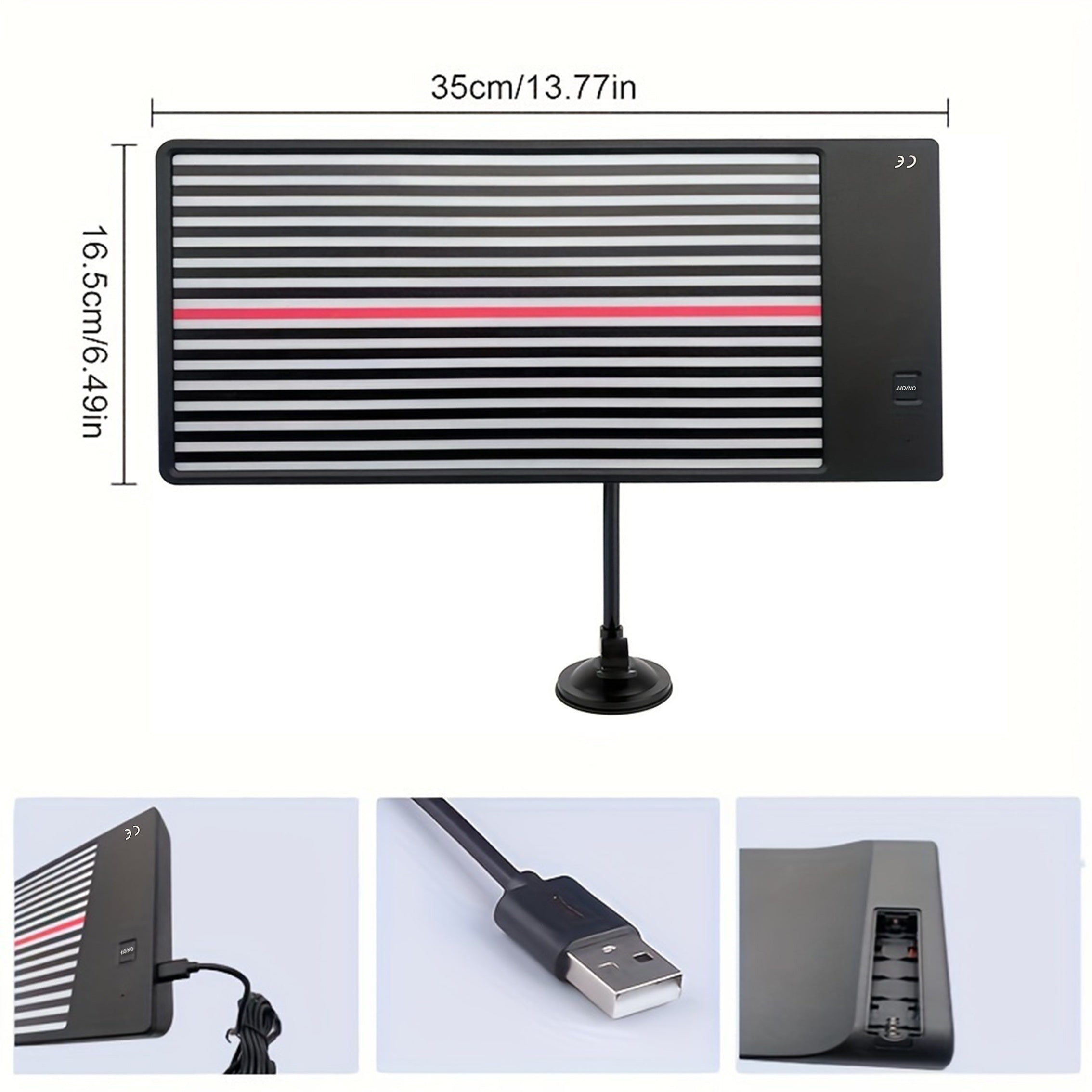 Avto karobka ta'mirlash uchun LED chiroq chiziqli sim taxtasi, avtomobil korpusi aks ettirish asbobi