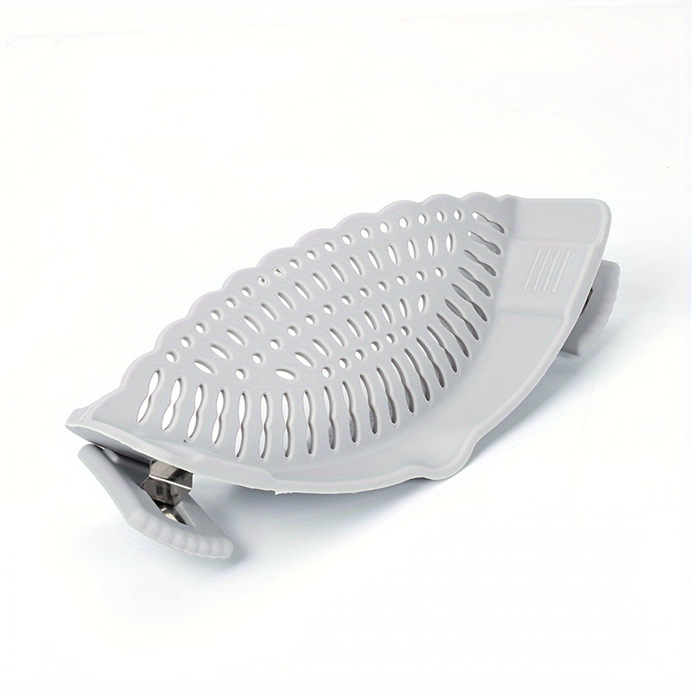 Silicone Strainer Clip for Pots and Pans, Food Colander, Kitchen Tool