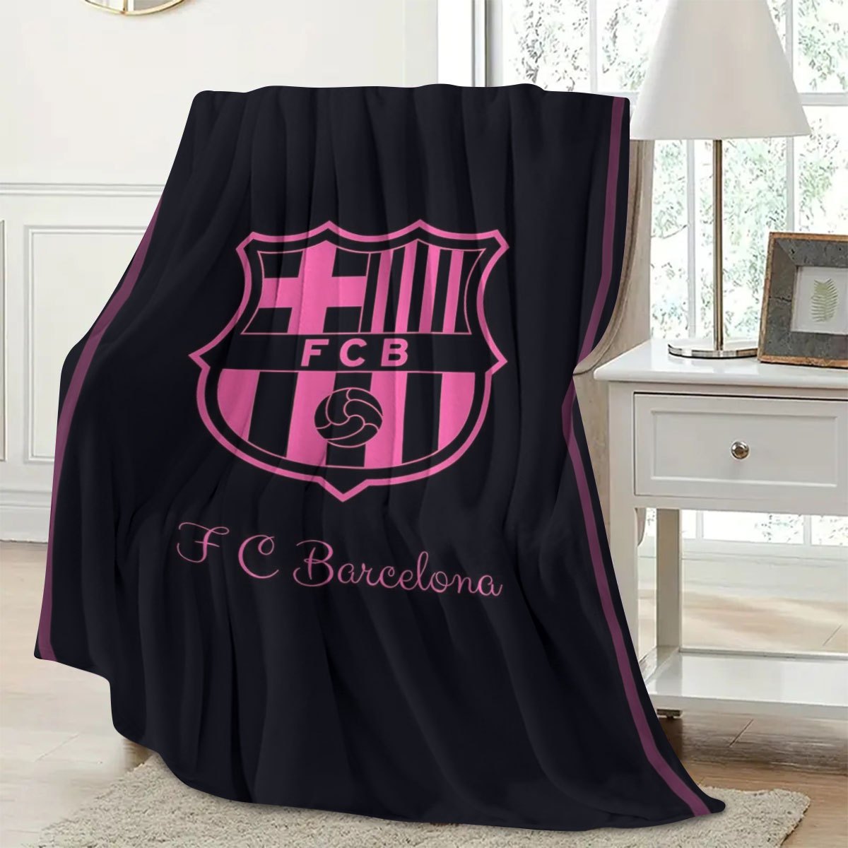 Cozy Fleece Blanket for Fans All-Season Indoor Use