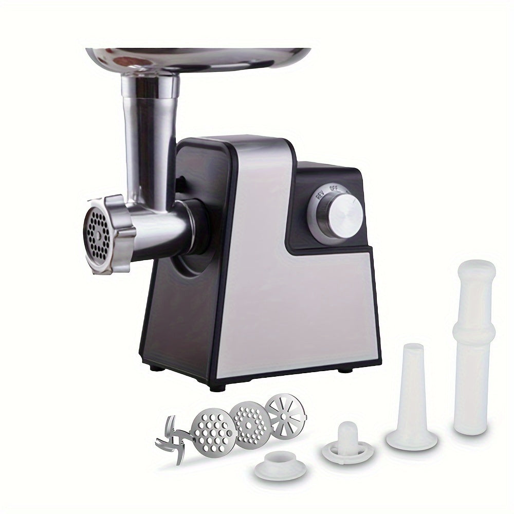 Molino de carne eléctrico de acero inoxidable con accesorios 220-240V enchufe europeo