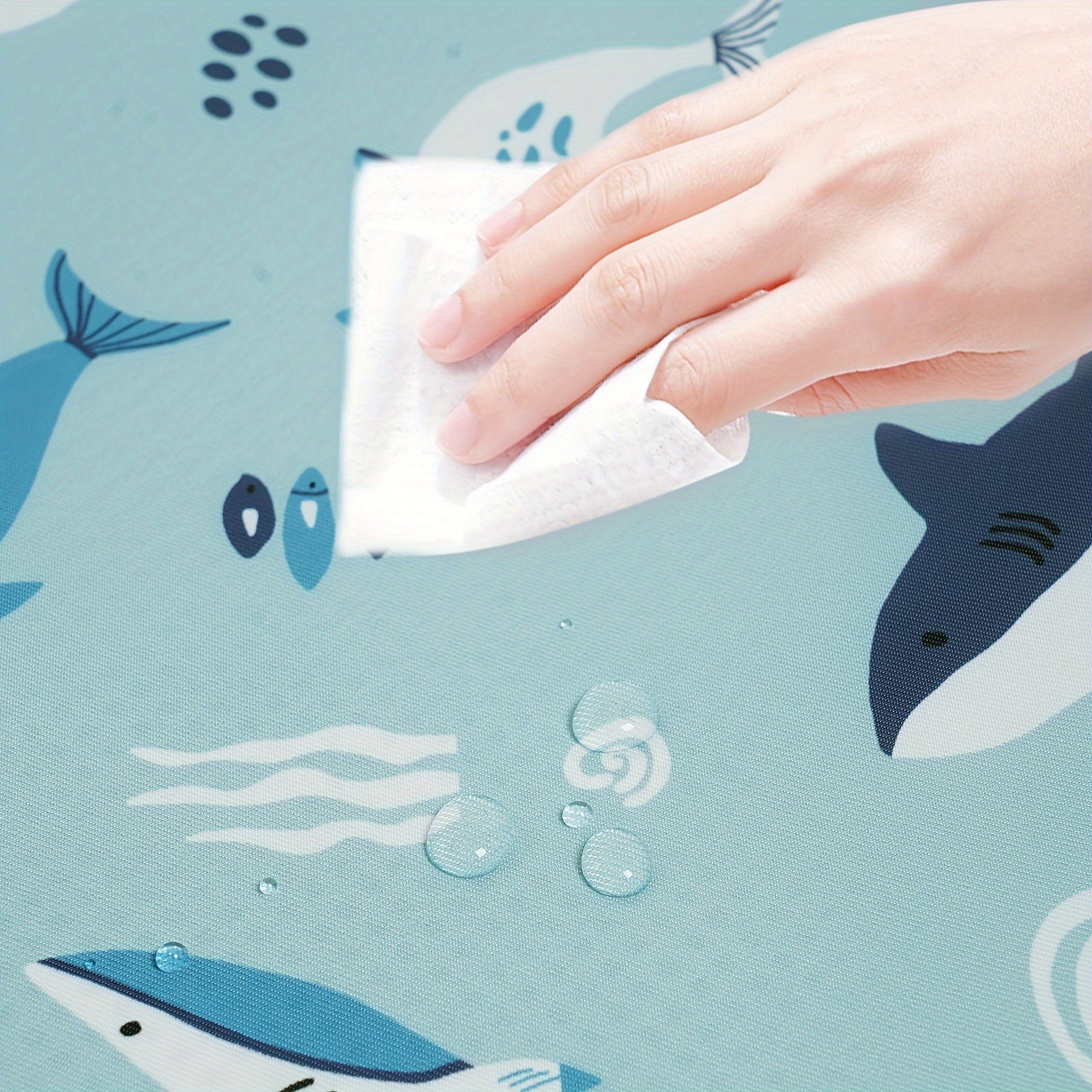 Baby Play Mat Waterproof Foldable Non-Slip Tummy Time 109cm for Infants