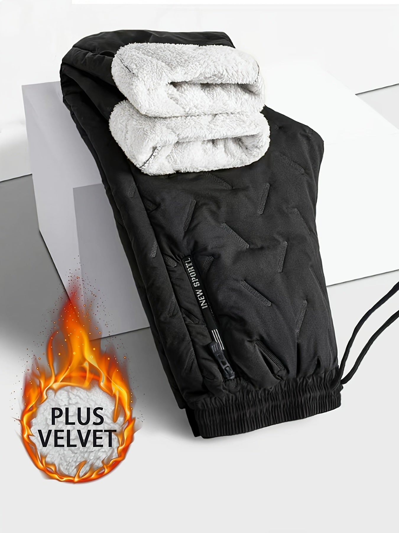 Plus Size Women's Thermal Pants High-Waisted Cold Weather Trousers