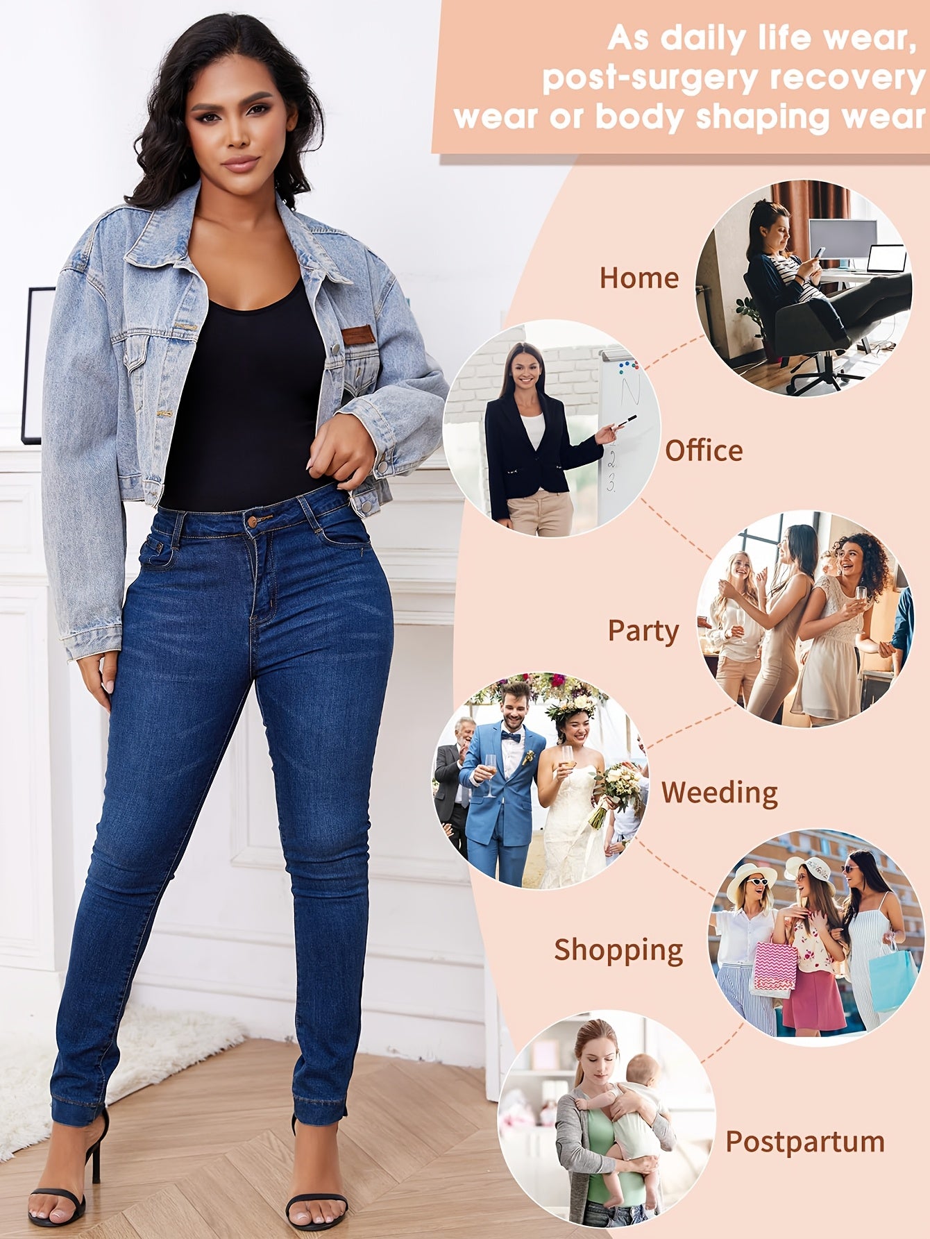 Women's Seamless Breathable Shapewear Bodysuit Tummy Control Butt Lift