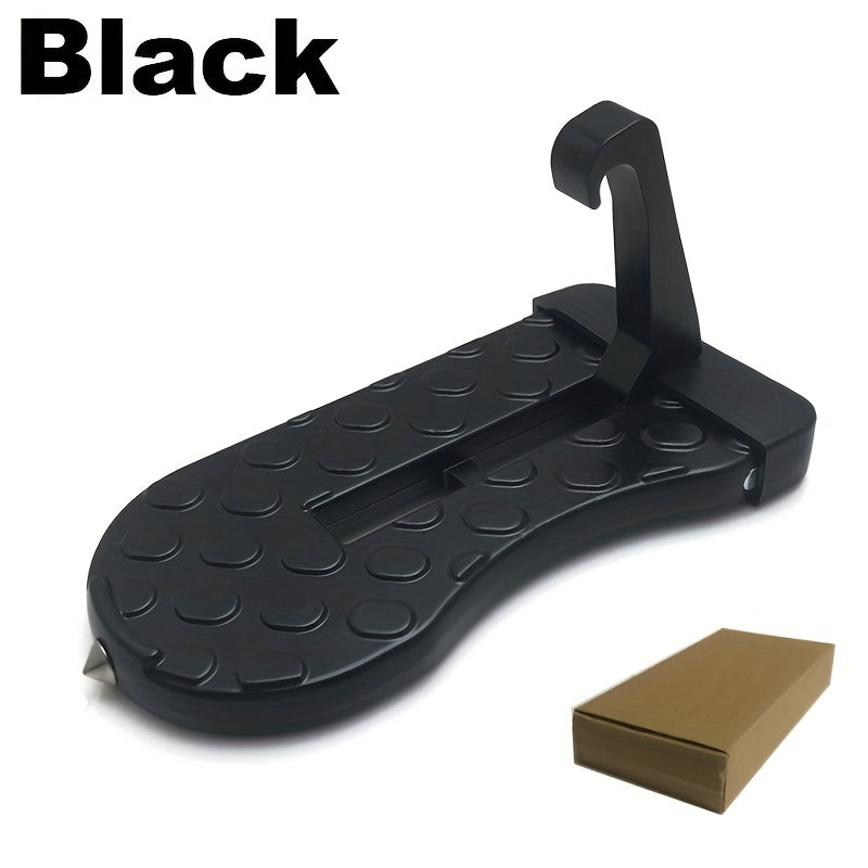 Peldaño para puerta de coche de aleación de aluminio, plegable, para acceso al techo, paso para vehículo oscuro