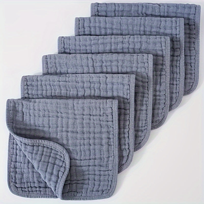 Большой набор из 6 марлевых пеленок, изготовленных на 100% из ткани для ручной стирки, необходимый для маленьких детей. Эти 6-слойные супер впитывающие и мягкие пеленки подходят как для мужчин, так и для женщин и поставляются с нагрудниками для кормления.