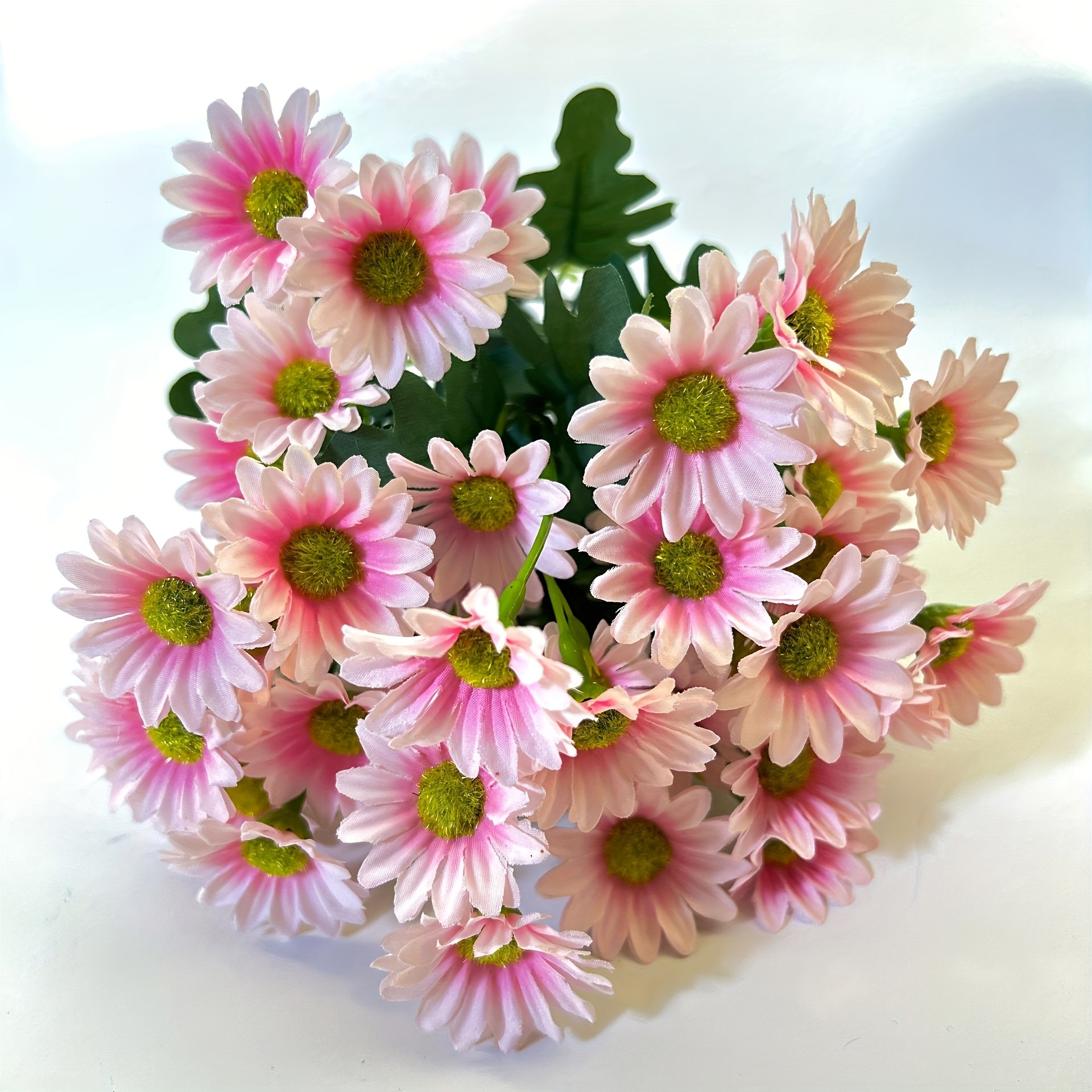 Artificial Plastic Daisy Flowers UV Resistant for Home Decor Tabletop Arrangements Spring Occasions