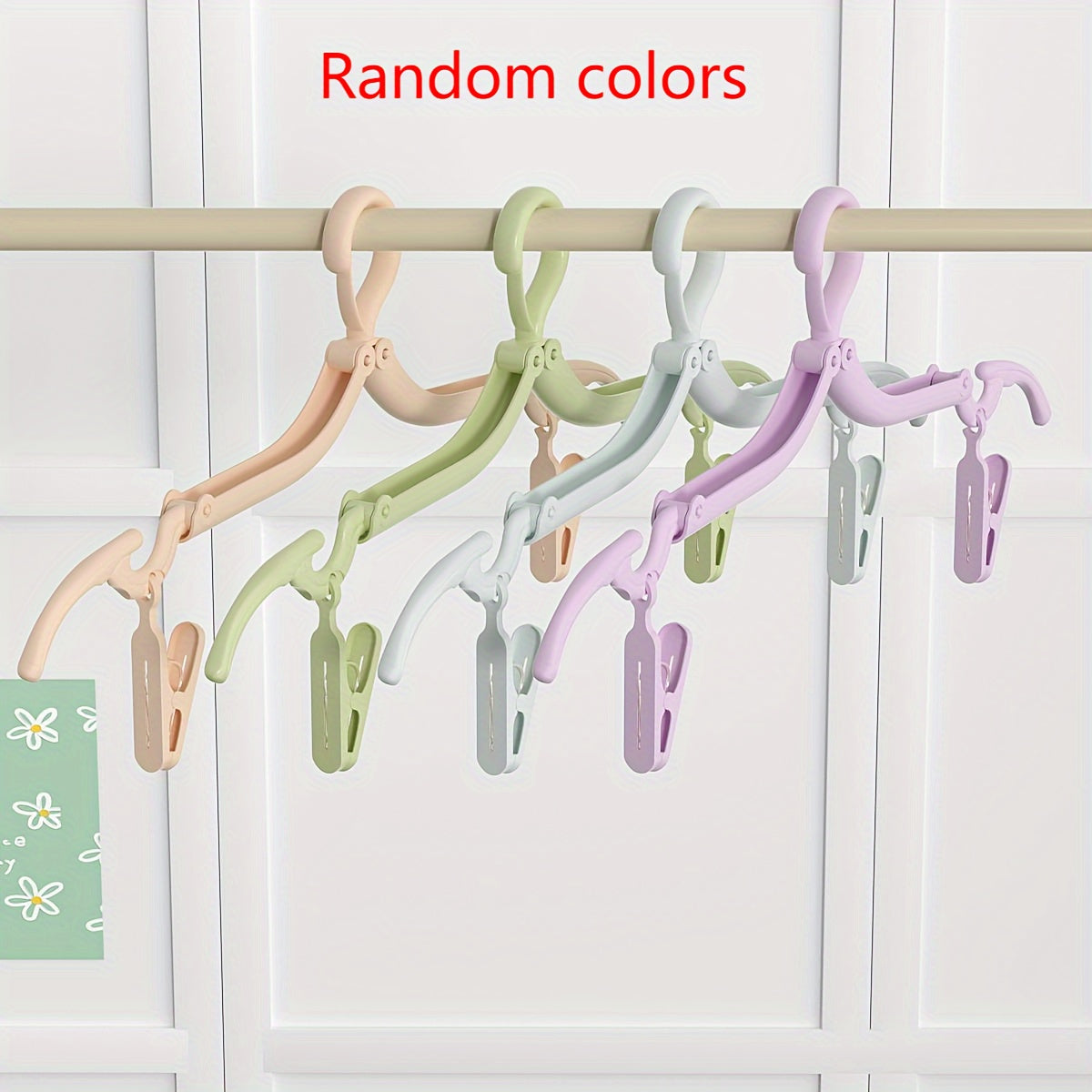 Пластиковая сушилка для одежды с 32 зажимами для нижнего белья и носков, экономящая место вешалка для одежды