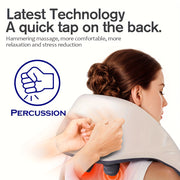 4D Shiatsu Neck Shoulder Massager USB Rechargeable Full Body Relief for Home Office Car