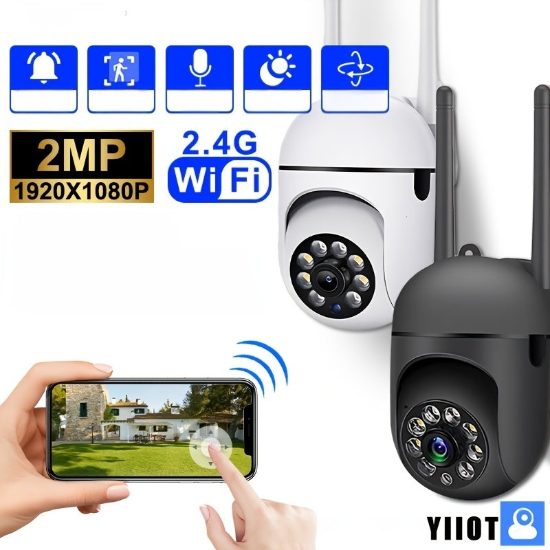 Indoor Security Camera 1080P HD Wi-Fi Pan Tilt Night Vision Two-Way Audio