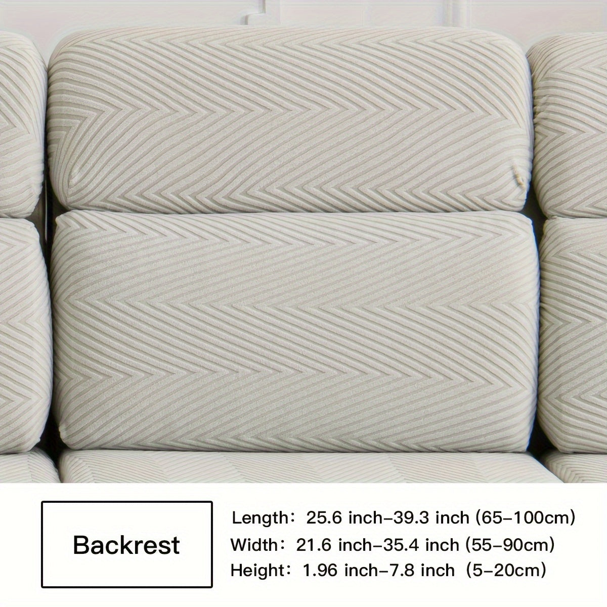Waterproof Sofa Cover Elastic Stretch Jacquard Argyle Pattern for Home or Office