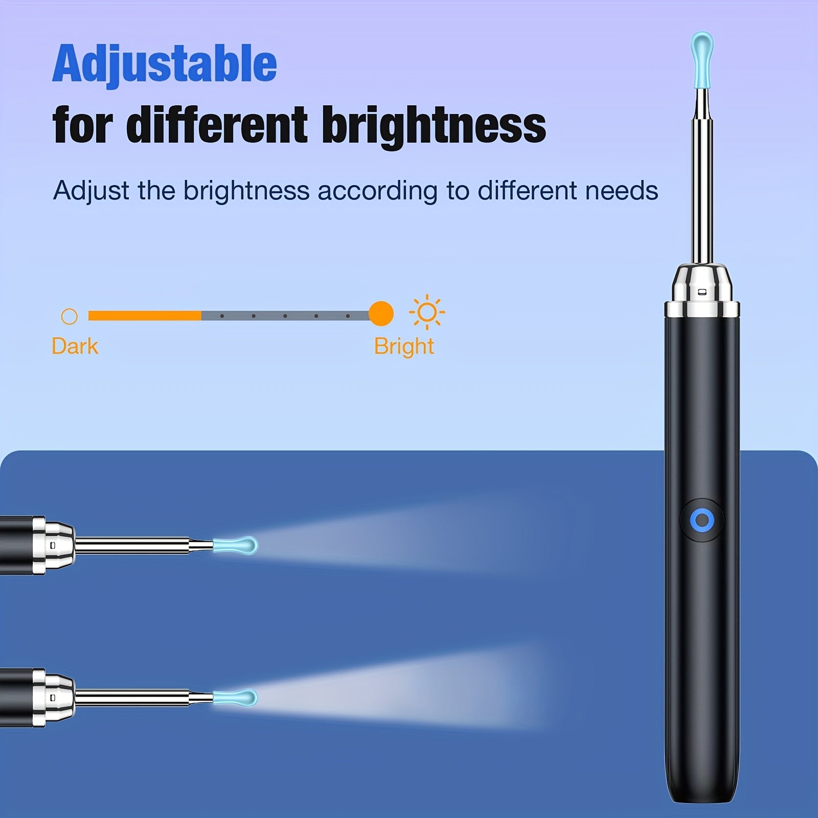 Rechargeable Ear Cleaner with Camera and Earwax Removal Tools for Adults
