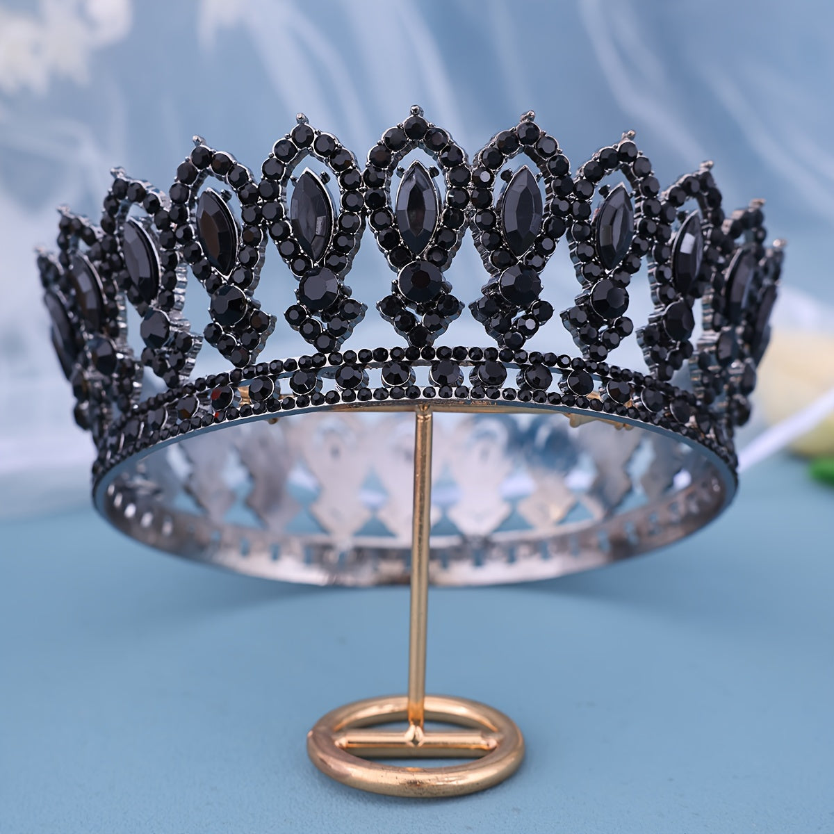 Bridal Tiara Rhinestone Baroque Style Wedding Crown for Special Occasions