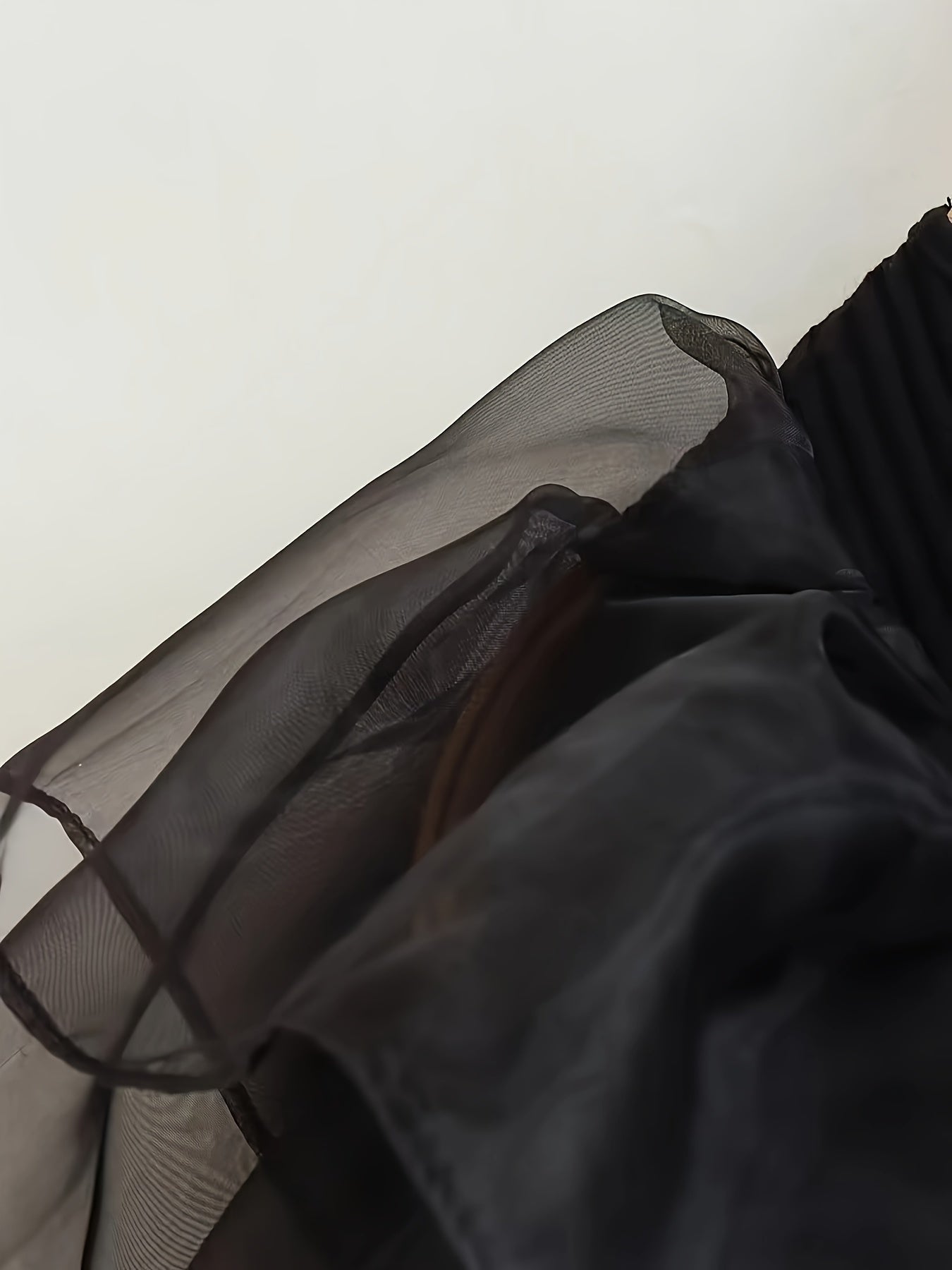 Women's Mesh Short Sleeve Bodysuit with Crew Neck and Knit Fabric