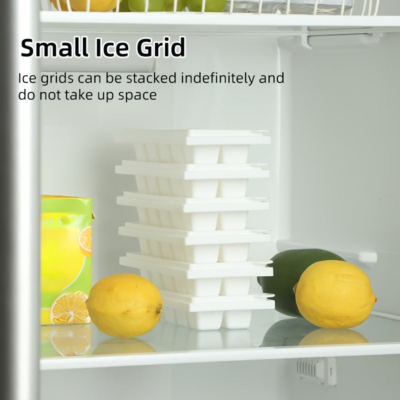 Rotating Ice Maker with Molds and Trays for Refrigerator Reusable Ice Cubes