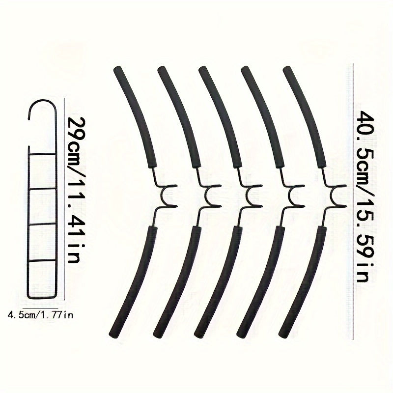 Multi-Tier Pants Hanger for Trousers and Sweaters Space-Saving Closet Organizer