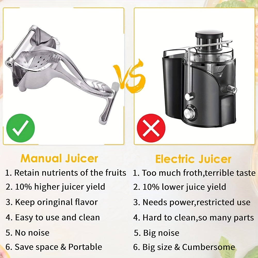 Manual Lemon Juicer Stainless Steel Kitchen Tool for Fruit Juicing
