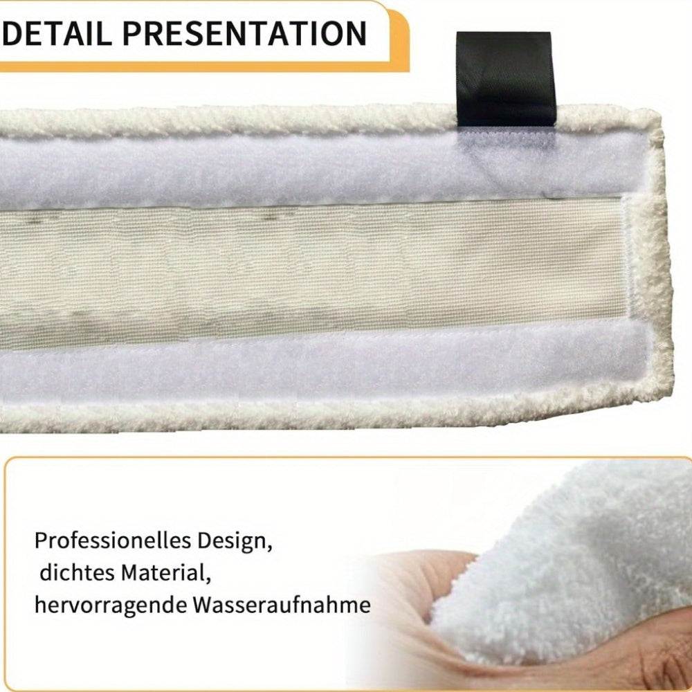 Set of 4 Reusable Microfiber Steam Mop Pads for All Floor Types Washable Cleaning Cloths