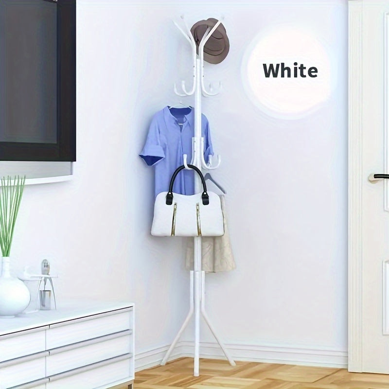 Metal Coat Rack Stand for Hats Coats Bags and Scarves Freestanding Organizer