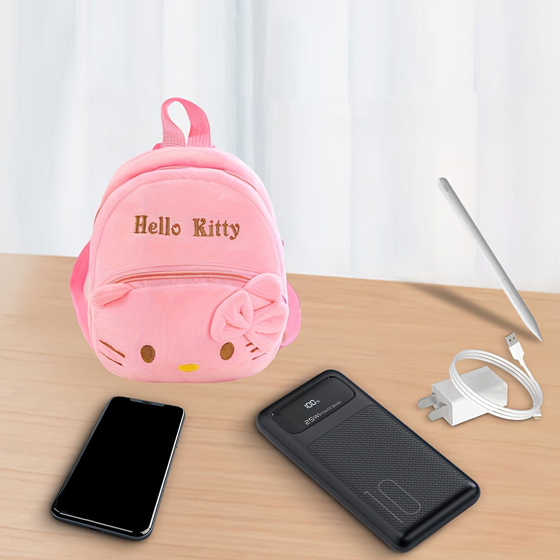 Women’s Travel Backpack with Cartoon Hello Kitty Design in Multiple Colors