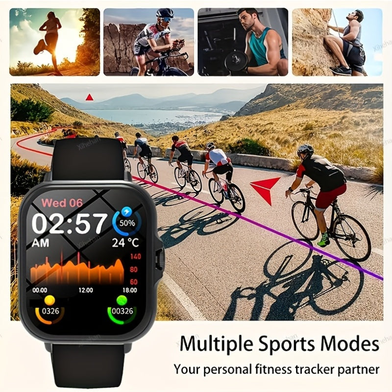 Men Women Smart Watch 1.83 Inch Display Wireless Calls Sports Modes Reminders
