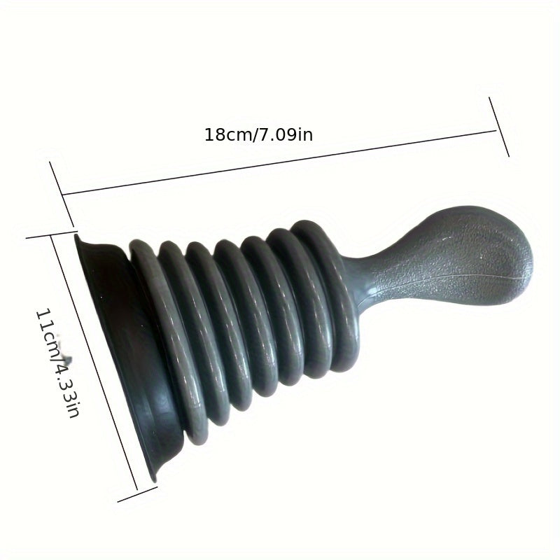 Drain Plunger with Non-Slip Handle for Sink and Basin Unblocking Durable Odorless