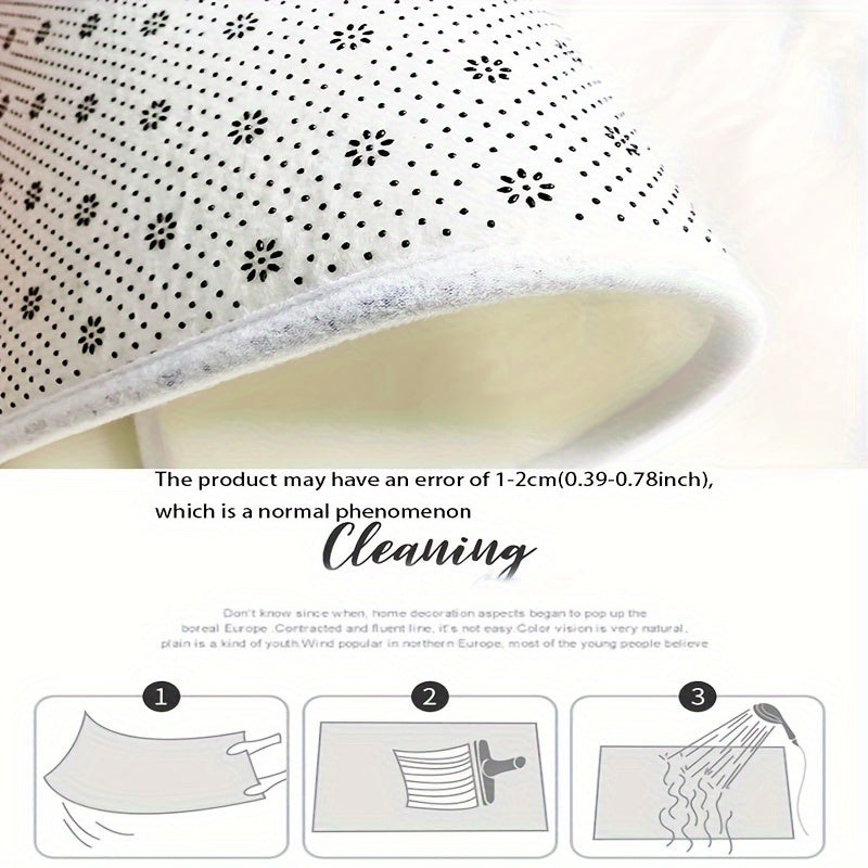 Alfombra de cocina con líneas abstractas 3D gruesas, lavable a máquina, uso en interiores