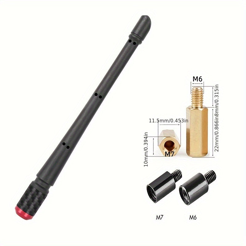 Universal Rubber Car Antenna 17.78cm FM/AM Reception Vehicle Motorcycle