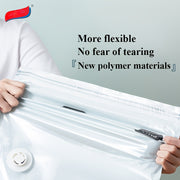 1 dona Katta Hajmli Vakuum Siqish Saqlash Sumkasi, Mustahkam Rang, PA Material, Nilon, Zamonaviy, Umumiy O'lcham, Sayohat Uchun Qulay, To'liq Suv O'tkazmaydigan, Hasharot va Changga Qarshi, Nasos Talab Qilmaydi