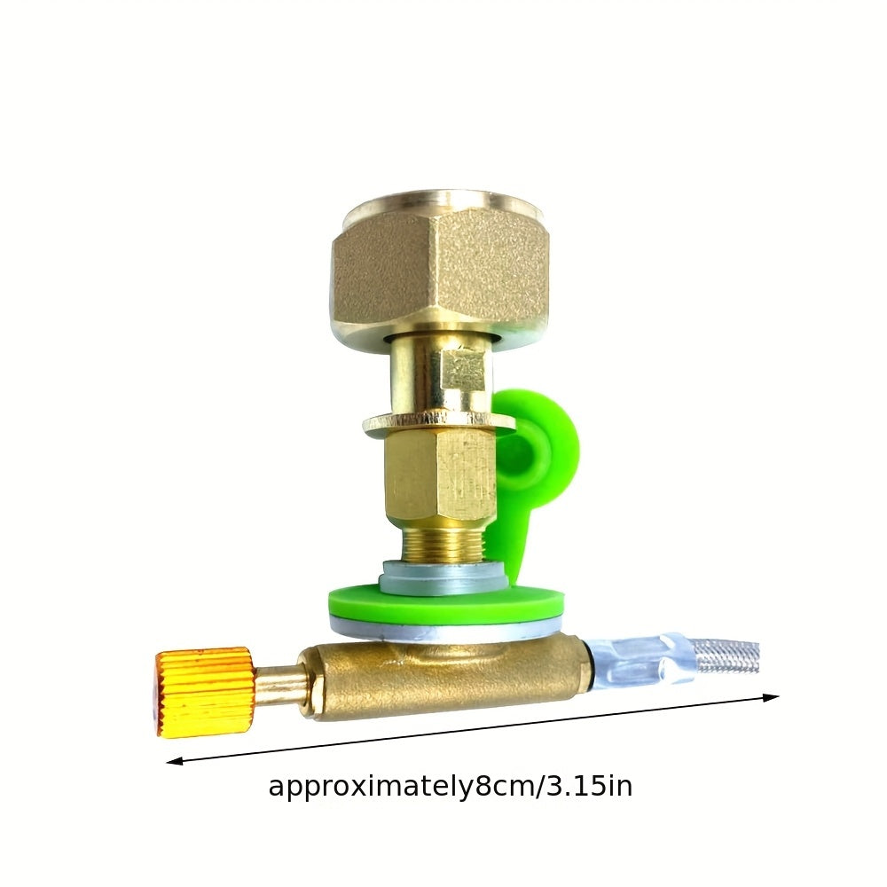 Tashqi kamp pechining gaz pechiga aylantirish ulanishi, batareyasiz avtomatik ravishda o'chadi, tashqi kamp uchun.