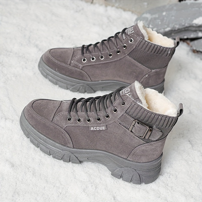 Women's Winter Short Boots Plush Lining Waterproof Ankle Shoes