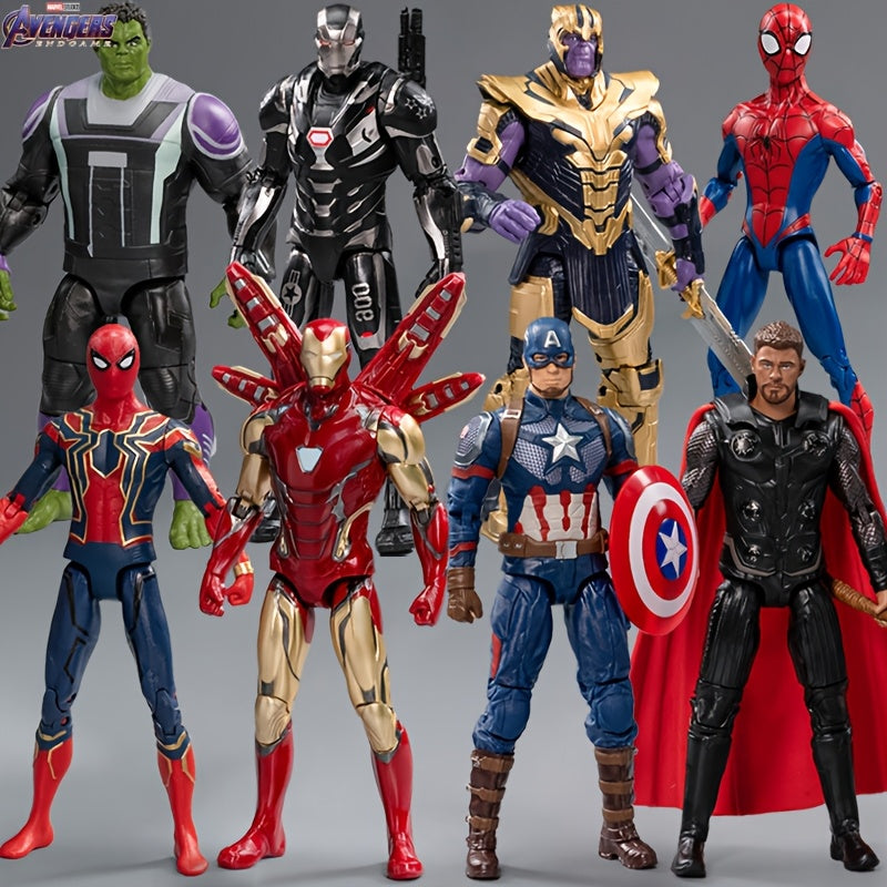 Handcrafted Marvel Superhero Action Figure Black Plastic Collectible for Ages 14+