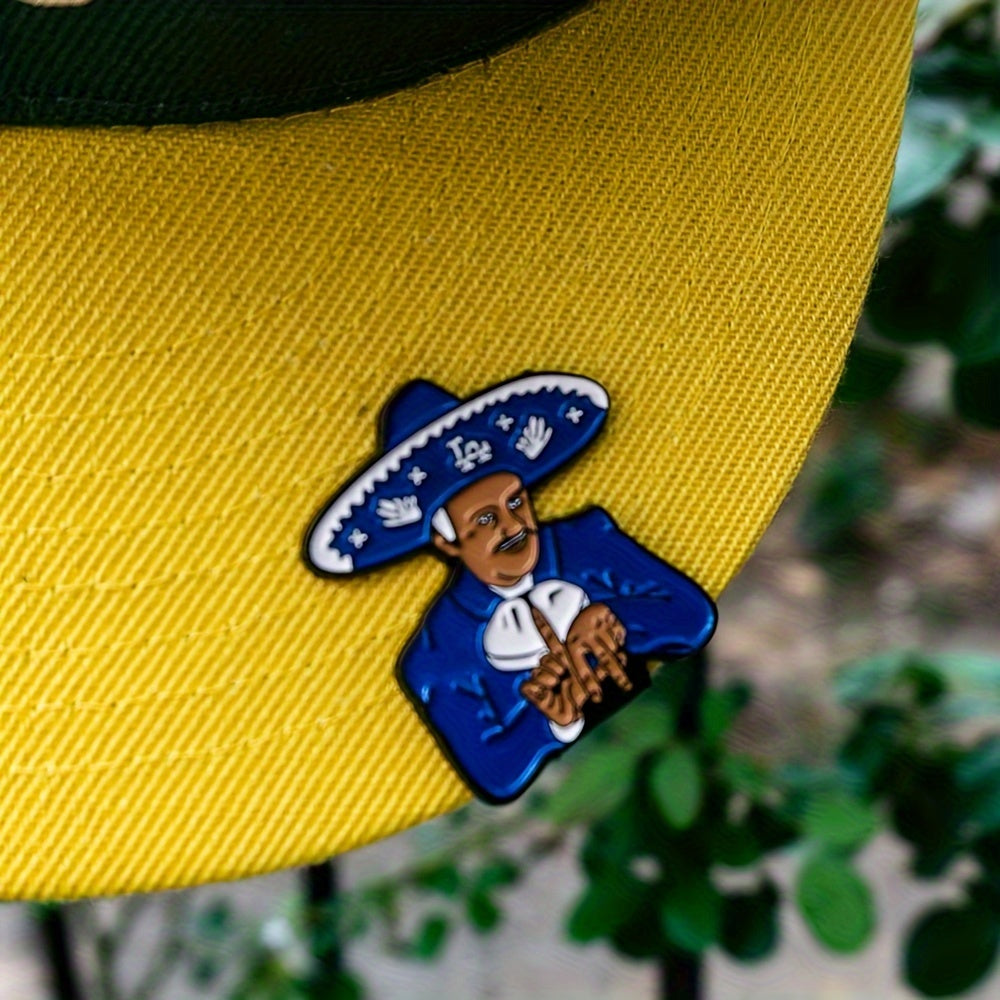 Men's Blue Zinc Alloy Hat Clip for Baseball and Mexican Caps