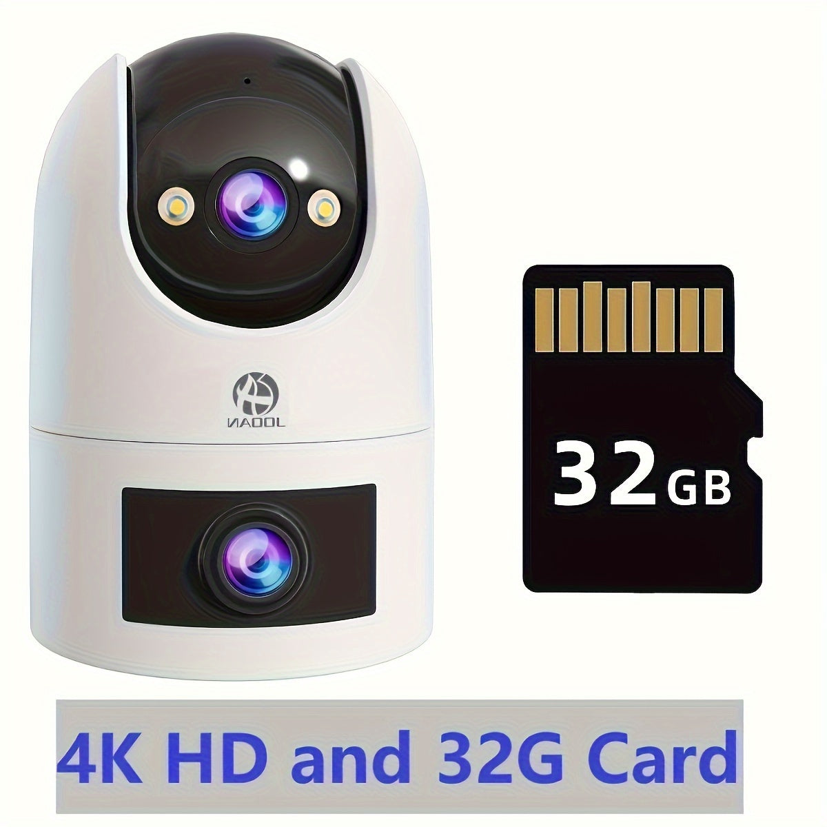 Cámara IP PTZ para exteriores 4K con doble WiFi, lentes duales, seguimiento automático, monitor de seguridad