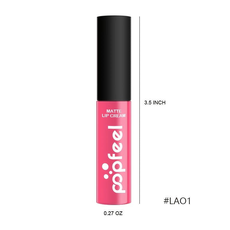 Long Lasting Matte Lip Gloss for Women Liquid Lipstick with Bold Color