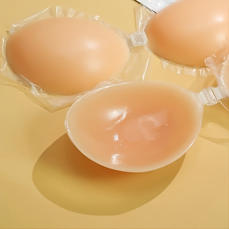 Invisible Silicone Lift Bra Strapless Seamless Push-Up Breathable Non-Woven Lingerie