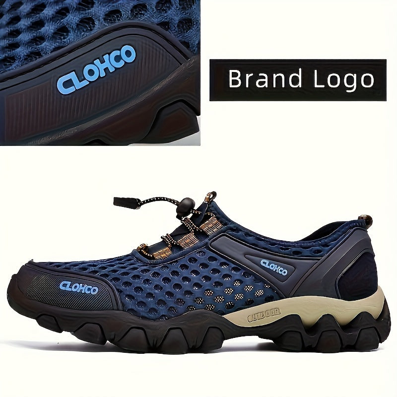 Men's Breathable Casual Sneakers Fabric Rubber Sole All-Season Comfortable Outdoor Shoes