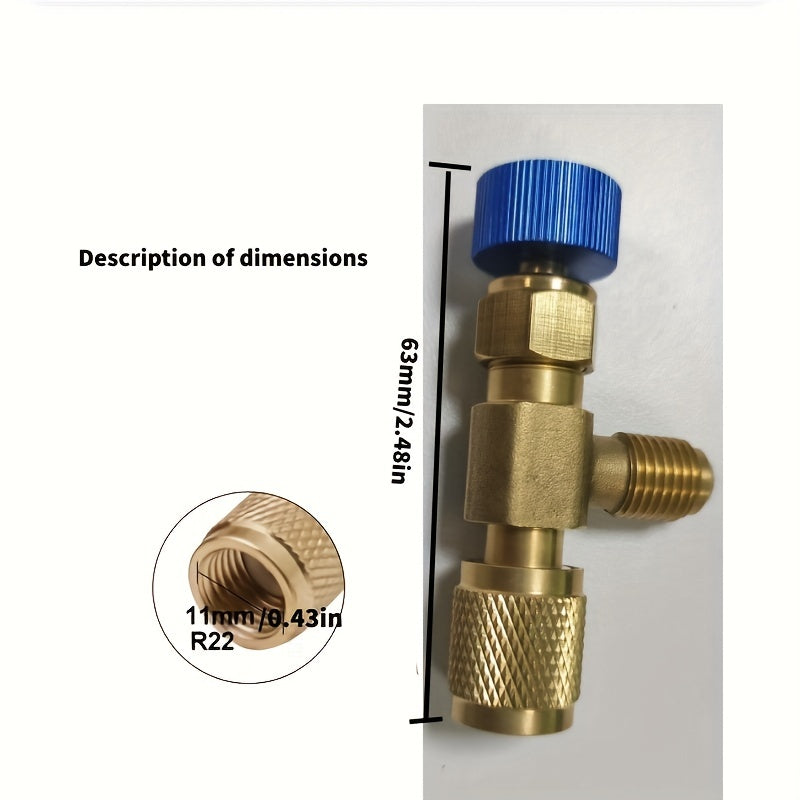 Air Conditioner Safety Valve for R22 Refrigerant Copper Flow Control Valve