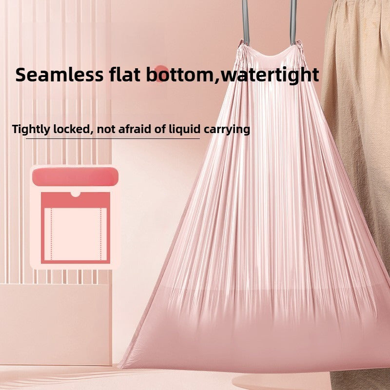 100 Heavy-Duty Drawstring Trash Bags Waterproof Garbage Bags for Kitchen Bathroom