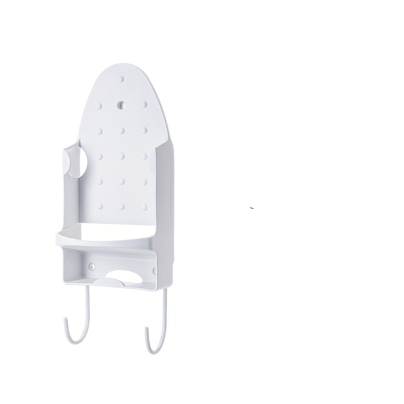 Temir Rack Mehmonxonasidagi Temir Xonada Qalin Oq Rack, Temir Taxtasi va Elektr Temirni Saqlash Uchun