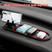 Universal PVC Anti-Slip Car Mat with Novelty Patterned Dashboard Grip and Phone Holder